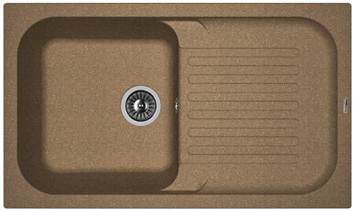 Мойка для кухни Florentina 20.225.D0860.105 Арона 86х51 см, с крылом, коричневая Мойка для кухни Florentina 20.225.D0860.105 Арона 86х51 см, с крылом, коричневая снят с производства