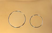 Смывная клавиша KKPol SPP/037/SG/K M11 для инсталляции, золото глянец