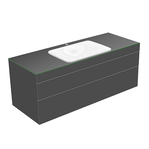 Тумба Keuco 31573110100 Edition 400 под умывальник 140х53.5 см, антрацит/стекло глянцевое антрацит купить недорого в интернет-магазине Керамос Тумба Keuco 31573110100 Edition 400 под умывальник 140х53.5 см, антрацит/стекло глянцевое антрацит купить недорого в интернет-магазине Керамос