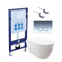 Инсталляция с подвесным унитазом Aquatek Поларис SET AQUATEK ПОЛАРИС-018 4в1