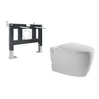 Инсталляция с подвесным унитазом Abber BEQUEM AC1107P-AC0101P