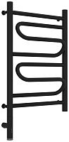 Полотенцесушитель электрический Сунержа 31-5818-6040 Элегия 3.0 РЭБ, 600х400 мм/ МЭМ левый, матовый черный