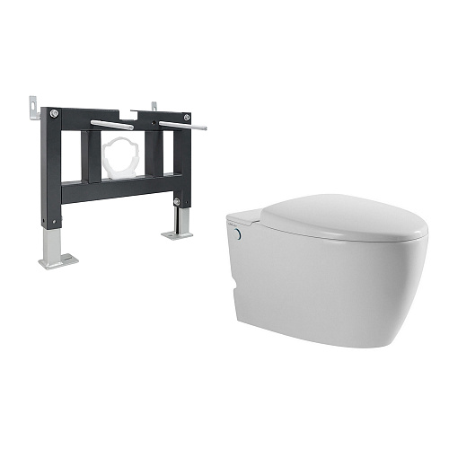 Инсталляция с подвесным унитазом Abber BEQUEM AC1107P-AC0101P купить недорого в интернет-магазине Керамос