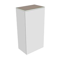 Шкаф-пенал Keuco 31725730001 Edition 400 средний 90х45 см, петли слева, белый/стекло матовое трюфель