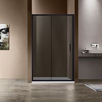Душевая дверь Vincea VDS-1G120CGB Garda, 120х190 см, профиль черный/стекло тонированное