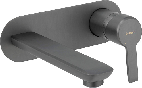 Смеситель Deante BQA_D54L Arnika для раковины настенный, Titanium (титан)