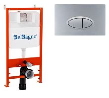 Комплект: инсталляция+клавиша смыва BelBagno  BB026/BB050CR.MAT Комплект: инсталляция+клавиша смыва BelBagno  BB026/BB050CR.MAT
