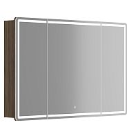 Зеркальный шкаф Sancos MI120ECH Mirror для ванной комнаты 119х74 см, с LED подсветкой, дуб чарльстон Зеркальный шкаф Sancos MI120ECH Mirror для ванной комнаты 119х74 см, с LED подсветкой, дуб чарльстон