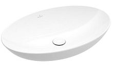 Раковина Villeroy & Boch 4A470001 Loop & Friends накладная, 56х38 см, альпийский белый