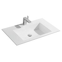 Раковина Vincea VCB-13800W из искусственного камня, 80х48 см, белая
