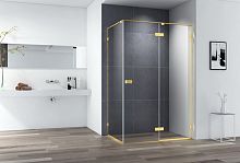 Душевой уголок Cezares BELLAGIO-AH-1-140/100-C-BORO Bellagio 100х140 см, профиль золото