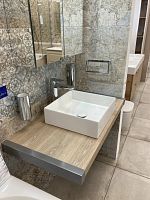 Сет №1679_EB50-1200-E10, Столешница + EB507-BME, Полотенцедержатель + EB508-BME, Комплект кромок для столешницы + EB509-NF, Кронштейн для столешницы + E90011-0, Раковина - чаша + E78263-00, Донный клапан