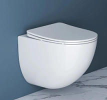 Сет 2222 BB051CHR, Унитаз подвесной (White)+BB2111SC, Сиденье для унитаза Soft Close (White)