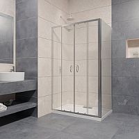 Душевой уголок RGW 01084102-011 Passage PA-41 (PA-11 + Z-050-2), 195 см, профиль хром