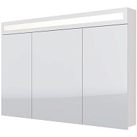Шкаф Dreja 99.9013 Uni зеркальный 120х82 см, с LED-подсветкой/выключателем, белый