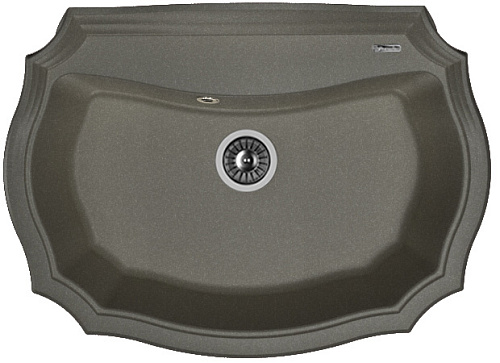 Мойка для кухни Florentina 20.360.E0770.102 Эмилия 77х55 см, черная снят с производства