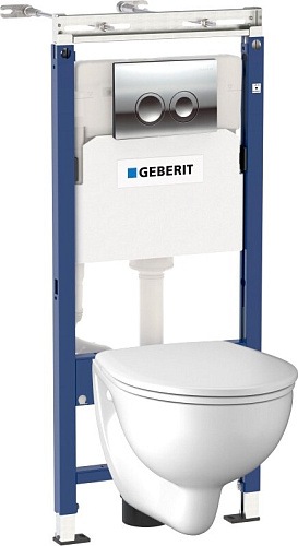 Комплект Geberit 458.122.NE.1 NEW Eco: инсталяция + подвесной унитаз Kolo + сиденье снят с производства