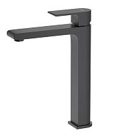 Смеситель Aquatek AQ1404MB Лира для раковины, без донного клапана, черный матовый