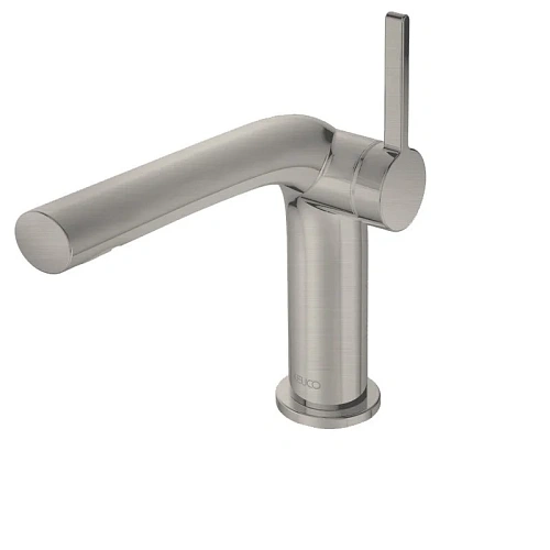 Смеситель Keuco 51504050002 Edition 400 для умывальника однорычажный, излив 12 см, никель шлифованный