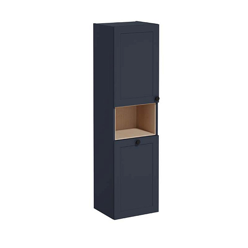 Шкаф-пенал Vitra 68522 Root Classic подвесной 42х155 см, левосторонний, MDARKBLUE (матовый темно-синий) купить недорого в интернет-магазине Керамос