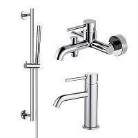 Комплект Aquatek AQ1330CR Европа для ванной Set 3 в 1 (AQ1310CR + AQ1340CR + AQ2012CR), хром