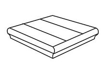 Угловая ступень RONDINE DECKING J85386_DeckingGreyAn+TB