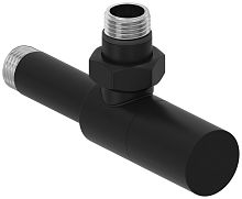 Вентиль Сунержа 31-1400-1212 угловой, (цилиндр) G 1/2" НР х G 1/2" НР, матовый черный