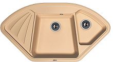 Мойка для кухни Florentina 20.185.J1060.306 Капри 106х58 см, с крылом, капучино