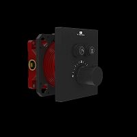 Смеситель Vincea VSCV-321TMB для душа, двухфункциональный, термостатический, черный матовый