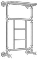 Полотенцесушитель водяной Сунержа 071-0282-6640 Ренессанс 660х400 мм, сатин