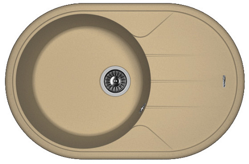Мойка для кухни Florentina 20.295.C0780.306 Лотос 78х51 см, с крылом, капучино снят с производства