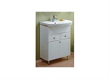 Тумба Акватон 1A054901NO010 Норма 65 под раковину, 61х33 см, белый,хром глянец