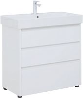 Тумба с раковиной Aquanet 00307078 Nova Lite, 86х46 см, белая