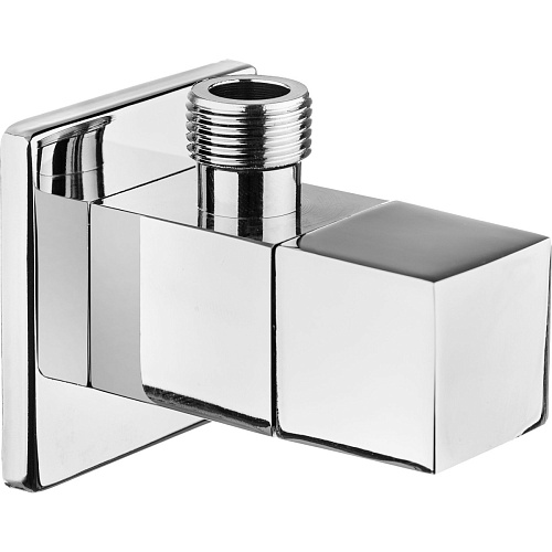 Клапан Deante VFA_B62S угловой, с керамическим картриджем, 1/2" - 3/8", хром