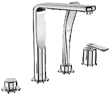 Смеситель для ванны, на борт, на 4отв. Grohe Veris 19373000