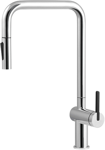 Смеситель Deante BKM_073N Momi для кухни с выдвижным U-изливом, хром