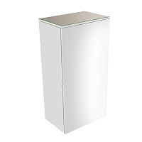 Шкаф-пенал Keuco 31725840001 Edition 400 средний 90х45 см, петли слева, белый глянцевый/стекло глянцевое кашемир