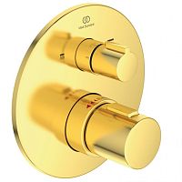 Смеситель Ideal Standard A5814A2 Ceratherm T100 для ванны/душа термостатический, индивидуальный, Brushed Gold (шлифованное золото) Смеситель Ideal Standard A5814A2 Ceratherm T100 для ванны/душа термостатический, индивидуальный, Brushed Gold (шлифованное золото)