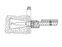 Крепежный комплект № 11 Keuco 34997000100 Plan Care, хром