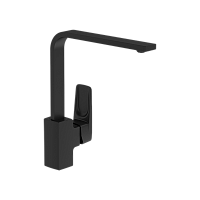 Смеситель Vitra A4275336EXP Root Square для кухонной мойки, матовый черный