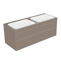 Тумба Keuco 31574140000 Edition 400 под умывальник 140х53.5 см, трюфель/стекло глянцевое трюфель