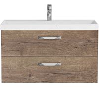 База BelBagno AURORA-900-2C-SO-RT под раковину 90х45 см, подвесная, Rovere Tabacco (дуб табачный)