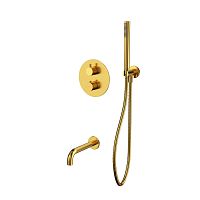 Смеситель скрытого монтажа Whitecross Y brushed gold YSET10GLB