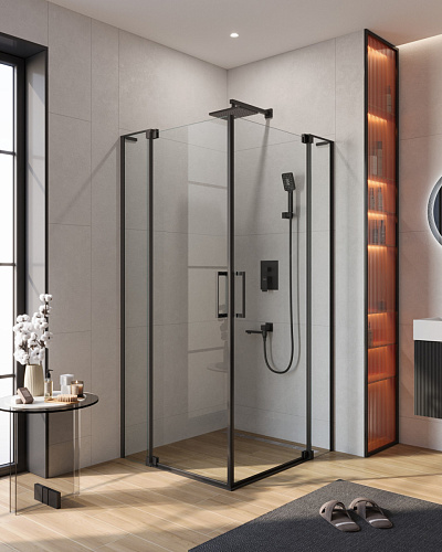 Душевой уголок CEZARES  SLIDER-A-2-90/100-C-NERO