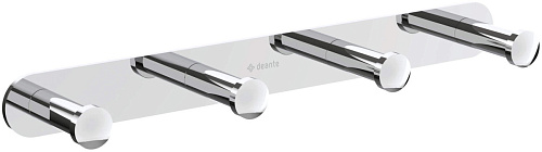 Крючок Deante ADJ_014L Jasmin четверной на планке, хром - купить в Санкт-Петербурге, цена на Крючок Deante ADJ_014L Jasmin четверной на планке, хром в интернет-магазине Керамос Крючок Deante ADJ_014L Jasmin четверной на планке, хром купить недорого в интернет-магазине Керамос