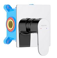 Смеситель Aquatek AQ1266CR Оберон для душа (внешняя и скрытая часть), хром