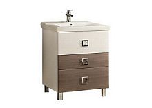 Тумба с раковиной Акватон Стамбул 1A1458K0ST580, белый/лиственница