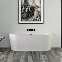 Knief 0100-255 Wall Corner Ванна пристенная 165x75*58xсм, с щелевым переливом, без сл-перелива, цвет белый глянцевый