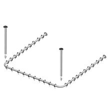 Штанга для занавески для душа Keuco Plan 14940171000 Штанга для занавески для душа Keuco Plan 14940171000