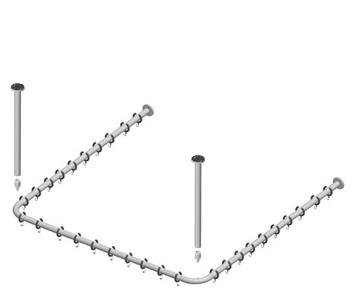 Штанга для занавески для душа Keuco Plan 14940171000 купить недорого в интернет-магазине Керамос Штанга для занавески для душа Keuco Plan 14940171000 купить недорого в интернет-магазине Керамос